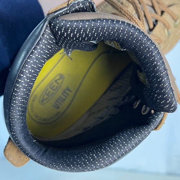 7.5 EE Men's KEEN Utility Mt. Vernon 6'' Waterproof Soft Toe Work Boot - 1014600 - Picture 12 of 14